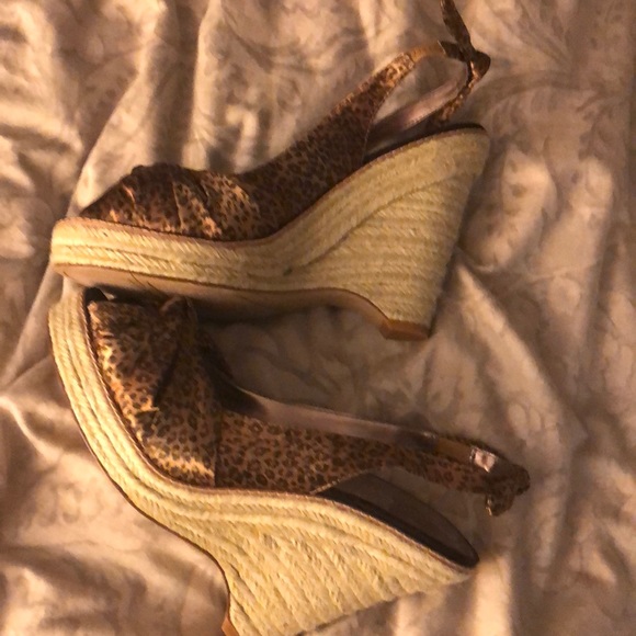 Leopard print Nine West wedge - Picture 4 of 4